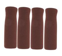 FIXOSHEE Lot De 4 Poignées Antidérapantes Épaisses En Mousse Pour Canne Et Béquille, Protection Confortable Marron, Accessoires Santé Pour Personnes Âgées Et Mobilité Quotidienne