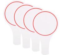 FIXOSHEE Lot de 4 Tableaux Effaçables à Sec 15×25 CM Tableau Vierge Portable Surface Imperméable et Flexible Accessoire de Vote et Notation pour Jury Événements Sportifs et Quiz