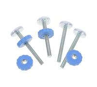 FIXOSHEE Lot de 4 Vis M10 pour Barrières de Sécurité Bébé et Animaux Fixation par Pression sans Perçage Tiges Filetées Bleues 100 MM Pièces de Rechange pour Barrières D’Escalier et