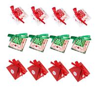 FIXOSHEE Lot de 45 Boîtes à Friandises en Papier Léger Motifs Noël Taille Compacte pour Bonbons et Petits Présents Coffret Festif pour Fêtes Mariages et Célébrations