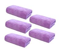 FIXOSHEE Lot De 5 Serviettes En Microfibre Ultra Fine 30x30 Cm Démaquillantes Violettes Pour Visage Femmes Usage Quotidien Maison Et Voyage