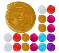 FIXOSHEE Lot de 5 Sets de Décorations Tourbillonnantes Suspendues en Spirale Pailletée Multicolores pour Plafond Fête d'anniversaire Mariage Noël - Ornements Suspendus Festifs