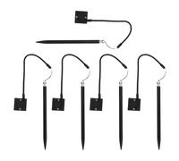 FIXOSHEE Lot de 5 Stylets Résistifs pour Écran Tactile avec Cordon à Ressort Anti-Perte et Socle Fixe Stylets Ergonomiques en Plastique pour Prise de Notes et Navigation sur Terminaux