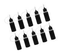 FIXOSHEE Lot de 50 FلاCons Applicateurs à Embout Fin 10 Ml en Plastique Souple Noir FلاCons Compte-Gouttes de Précision pour Colle Peinture et Loisirs Créatifs Anti-Lumière