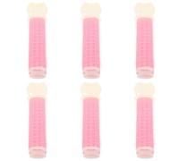FIXOSHEE Lot de 6 Bigoudis Auto-Agrippants Volumisants pour Racines Pinces à Cheveux à Volume Accessoires Coiffure Rose Légers et Doux pour Créer des Boucles Aériennes Volume Naturel