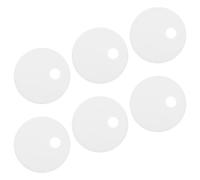 FIXOSHEE Lot de 6 Caches-boulons Décoratifs pour Toilettes en Plastique Blanc, Capuchons de Vis de Fixation 60mm, Accessoires de Plomberie pour Siège de Wc, Kit Rénovation Salle de Bain,