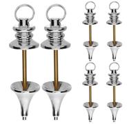 FIXOSHEE Lot de 6 Pendules en Cuivre pour Radiesthésie et Divination Accessoires Spirituels Polyvalents Pendentifs Boules de Pendule Kit d'Horloge Usage Contemplation et Guérison