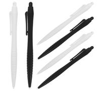 FIXOSHEE Lot de 6 Stylets pour Écrans LCD Garçon et Filles, Stylo Capacitif Multifonction, Plastique Solide, Noir et Blanc, pour Tablette Tactile Dessin et Écriture, Garçon Fille Créatif