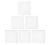 FIXOSHEE Lot de 6 Toiles Vierges Encadrées 10X10 CM pour Peinture à L'Huile, Support Coton, Adapté aux Activités Artistiques pour Garçon et Filles