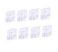 FIXOSHEE Lot de 8 Paquets de 12 Pendentifs Suspendus de Glaçon Torsadé en Acrylique Transparent - Décoration de Noël pour Maison Bureau et Fêtes Hivernales