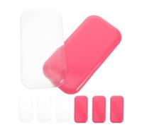 FIXOSHEE Lot de 8 Patchs en Silicone pour Extensions de Cils Coussinets Réutilisables Antidérapants Épais 4 Roses 4 Transparents Confort et Précision pour Rehaussement et Maquillage