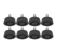 FIXOSHEE Lot de 8 Pieds Anti-Vibrations en Caoutchouc avec Vis M10 X 35 MM Patins Amortisseurs Réglables pour Machines à Laver et Meubles Stabilisateurs Solide pour Sols Irréguliers