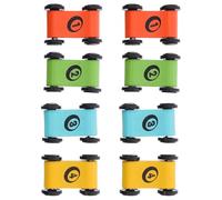 FIXOSHEE Lot de 8 Voitures de Course en Bois pour Garçon et Filles Piste de Course Miniature Interactive Éducatif Coloré 4 Couleurs X 2 Pièces Jeu de Société Ludique et Sécurisé