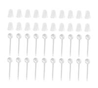 FIXOSHEE Lot de Boucles Oreilles Transparentes Plastique Bouchons Multi-usage pour Création de Clous Oreilles Résistants et Durables pour Bijoux DIY