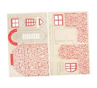 FIXOSHEE Maison Hamster Naturel Double Niveau Château de Jeu et Nid pour Petits Rongeurs Accessoire Ennui et Sécurisé Adapté Aux Hamsters et Autres Petits Animaux