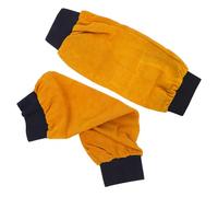 FIXOSHEE Manchons Cuir Chaleur pour Bras Protection Brûlure et Manchettes de Soudure Unisexes Confortables Jaune