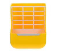 FIXOSHEE Mangeoire pour Lapin avec Panier et Râtelier à Foin Support Solide pour Cage de Petits Animaux Réduit Le Gaspillage Alimentaire Compatible Lapins Cochons et Chinchillas Couleur