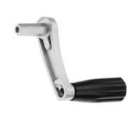 FIXOSHEE Manivelle de Levage pour Étendoir à Linge Argentée Courte, Manivelle Manuelle à Six Dents, Poignée Métallique Résistante, Remplacement Poignée de Cintre, Usage Balcon