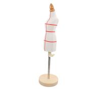 FIXOSHEE Mannequin de Couture avec Base Pin Buste Ajustable Coton Extensible Beige Outil Denseignement et Présentoir Tissu pour Couture et Modélisme