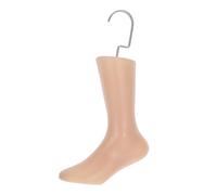 FIXOSHEE Mannequin de Pied Plastique avec Crochet Modèle de Pied Épaissi sans Couture Couleur Peau Support pour Exposition de Chaussettes et Chaussures Présentoir pour Boutique et Usage