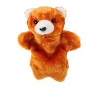 FIXOSHEE Marionnette Ours Peluche Éducative Peluche Douce pour Garçon Fille Main Réaliste pour Raconter des Histoires et Développer Les Compétences Sociales