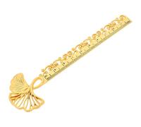 FIXOSHEE Marque-pages Décoratifs en Alliage Or, Règle Creuse Multifonctionnelle Design Créatif pour Lecteurs et Enseignants, Accessoire Unique et Élégant