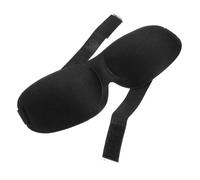 FIXOSHEE Masque de Sommeil Doux et sans Pression Masque Occultant Unisexe pour Dormir et Voyager Bande Élastique Confortable et Respirante Noir