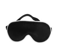 FIXOSHEE Masque Occultant Garçon Fille Noir Soie Douce Confortable et Portable pour Sommeil Réparateur Oculaire Anti-lumière Lavable Machine Multi-usage Nés et Garçon Fille