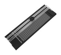 FIXOSHEE Massicot Manuel Compact A4 Noir Planche à Découper le Papier de Table Bordureuse de Papier de Précision pour Scrapbooking et Loisirs Créatifs Outil Portable pour Découpe Photos