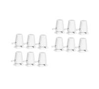 FIXOSHEE Mécanisme à Remonter pour DIY 6 Pièces Mouvement Horaire Compact en Plastique Blanc Accessoires pour Fabrication et Réparation de Jouets en Pâte à Modeler Compatible Création