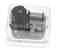 FIXOSHEE Mécanisme de Boîte à Musique Carré Transparent Acrylique Mouvement de Remplacement Petit Musicale pour Bricolage et Détente