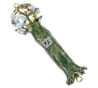 FIXOSHEE Mezuzah Décoratif Alliage Résistant avec Parchemin Bénédiction pour Porte Juive Protection pour Maison Cadeau Religieux pour Famille Juive