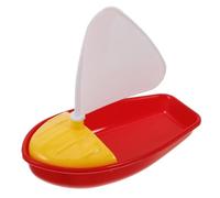 FIXOSHEE Mini Bateau de Bain en Plastique, de Voilier Flottant pour Garçon et Filles, 1 Pièce, Aquatique Léger pour Plage et Piscine, Activité Ludique Estivale, Jeu de Voile Éducatif