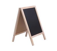 FIXOSHEE Mini Chevalet Bois Double Face pour Garçon Fille Tableau Message pour Bar Support Ardoise Pratique pour Signalétique et Décoration Couleur Aléatoire Couleur Aléatoire