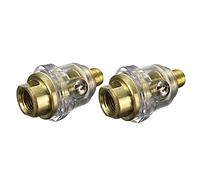 FIXOSHEE Mini Graisseur Pneumatique En Ligne 1/4 Po Plastique 2 Pièces, Lubrificateur Automatique Pour Outils à Air Comprimé, Accessoire Compresseur Pour Usage Professionnel