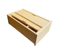 FIXOSHEE Miniature Wooden Vintage Wardrobe for Dollhouse Unfinished Mini Cabinet in Light Authentic Doll Furniture Accessory for Creative Play and Home Decoration