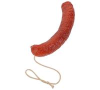 FIXOSHEE Modèle de Saucisse Séchée Réaliste Photographie Culinaire, Accessoire Léger et Solide, Fausse Saucisse pour Présentation et Décoration D'événements, Usage Professionnel et Ludique