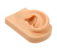 FIXOSHEE Modèle Doreille Silicone Réaliste Droit pour Affichage de Bijoux et Formation Au Perçage Support Compact pour Boucles Doreilles Outil Pédagogique pour Écoles de Beauté et Studios