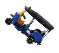 FIXOSHEE Modèle Miniature de Tricycle Thaïlandais Alliage Bleu Décoration Authentique pour Bureau et Maison Figurine Vintage Résistante et Ornement Réaliste