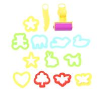 FIXOSHEE Moules à Jouets en Pâte à Modeler Plastique 28 Pièces pour Garçon et Filles Kit DIY Créativité Polyvalent Argile Pâte à Modeler Présent Ludique Loisir Artistique Style Aléatoire