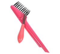 FIXOSHEE Nettoyeur Brosse Cheveux Multifonction Léger et Portable Outil de Nettoyage Peigne et Brosse Rose Pratique pour Voyage et Usage Quotidien