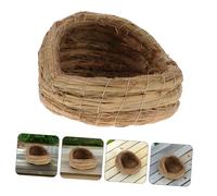 FIXOSHEE Nid Oiseau Fait Main Paille Tressée pour des Poules Collecte des Œufs Adapté à Élevage Domestique