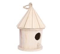 FIXOSHEE Nid Suspendu pour Oiseaux Forme De Tour Accessoires Créatifs pour Canaris Perroquets Et Oiseaux De Jardin Décoration Intérieur Et Extérieur Jaune