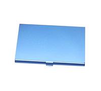 FIXOSHEE Organisateur De Cartes De Visite Aluminium Bleu Titulaire Professionnel pour Cartes De Crédit Et Identité Élégant Et Pratique