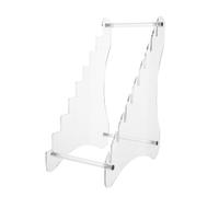 FIXOSHEE Organisateur de Rangement pour Couteaux Cuisine 8 Couches Transparent en Acrylique Présentoir Vitrine pour Collection de Couteaux Support Stable Multifonction pour Usage