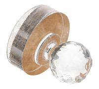 FIXOSHEE Outil de Pressage pour Palette Ombre à Paupières Rond Tampon Acrylique Transparent Accessoire de Réparation et Compactage Maquillage Portable