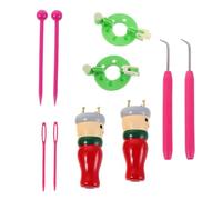 FIXOSHEE Outil de Tissage Bois Compact pour DIY Kit Tricotin Manuel avec Bobine et Fourche à Tisser Adapté à Tous Niveaux pour Bracelets et Cordons Artisanaux Couleur Couleur Aléatoire