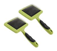 FIXOSHEE Outils de Feutrage à L'Aiguille 2 Pcs Cardeuse à Laine en Plastique Brosse à Feutrer pour Débutants Poignée Ergonomique Accessoire Polyvalent pour Feutrage Artisanal et