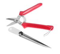 FIXOSHEE Outils de Rotin pour Bricolage Kit de Réparation de Vannerie Portable avec Ciseaux Boîte de Rangement Compacte pour Meubles de Jardin et Artisanat Osier