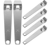 FIXOSHEE Ouvre-Flacon en Acier Inoxydable Multifonction Lot de 6 Mini Ouvre-Bouteille Portable pour Flacons de Liquide Oral Outil d'Ouverture Professionnel Compact pour Usage Médical et